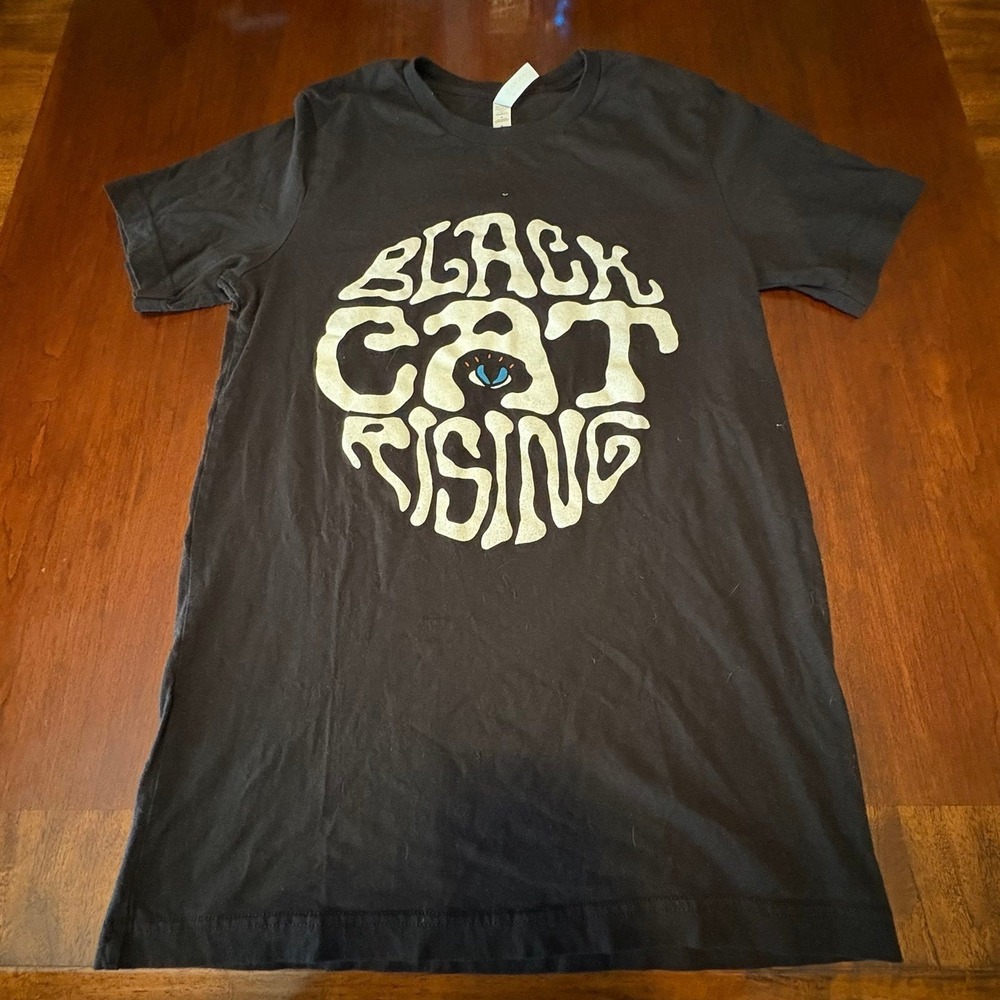 Black Cat Rising Graphic T Shirt Psychedelic Eye Tee Bella Canvas